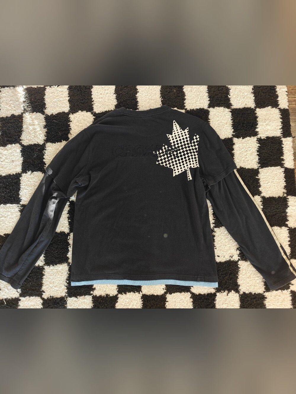 Y2K Hudson's Bay Company Men's Black Long Sleeve Tee